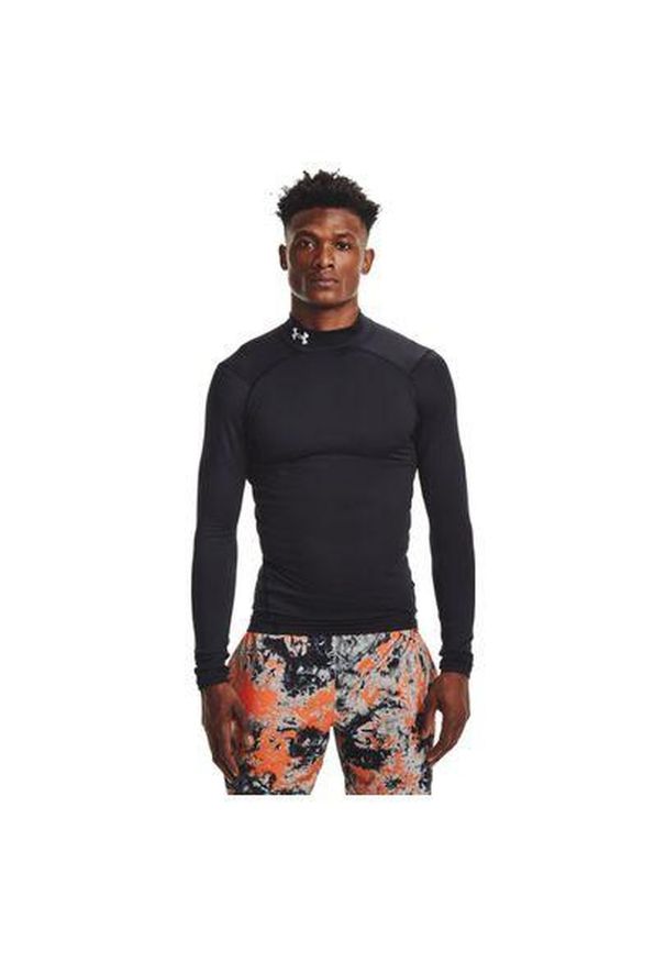 Koszulka męska termoaktywna treningowa Under Armour z długim rękawem. Kolor: czarny. Materiał: poliester. Długość rękawa: długi rękaw. Długość: długie. Sport: bieganie