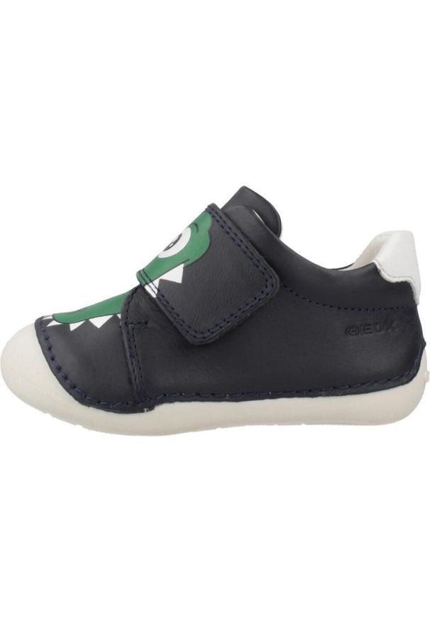 Geox - Buty GEOX B TUTIM Niebieski. Kolor: niebieski. Materiał: skóra. Sport: turystyka piesza