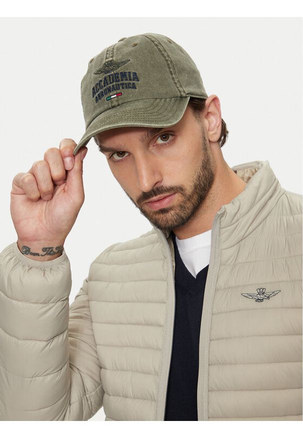 Aeronautica Militare Czapka z daszkiem Cappellino 242HA1180CT3249 Khaki. Kolor: brązowy. Materiał: materiał