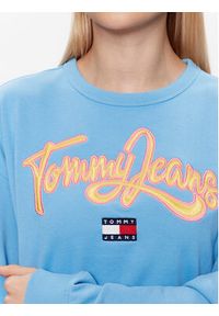 Tommy Jeans Bluza DW0DW15428 Błękitny Relaxed Fit. Kolor: niebieski. Materiał: bawełna #3