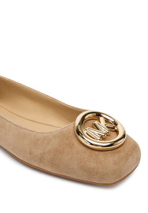 MICHAEL Michael Kors Baleriny Milan 40F5MLFP1S Brązowy. Kolor: brązowy. Materiał: skóra