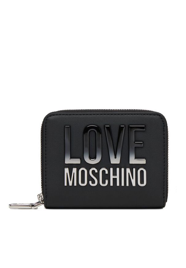 Love Moschino - Duży Portfel Damski LOVE MOSCHINO. Kolor: czarny