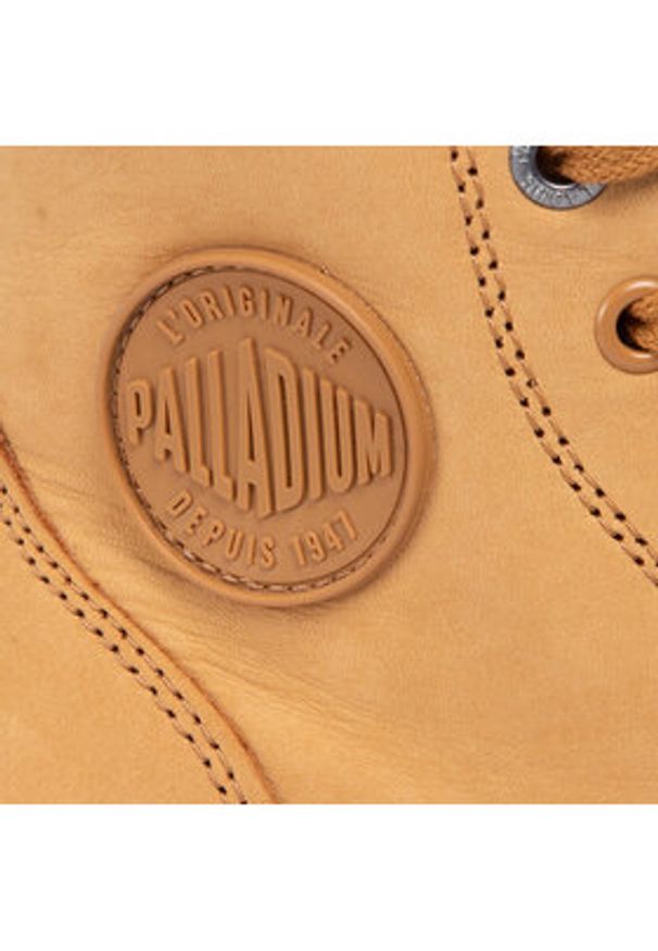 Palladium Trapery Pampa Hi Zip Nbk 96440-717-M Brązowy. Kolor: brązowy. Materiał: nubuk, skóra