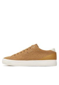 TOMMY HILFIGER - Tommy Hilfiger Tenisówki Th Hi Vulc Low Summer Cvs FM0FM05056 Khaki. Kolor: brązowy. Materiał: materiał