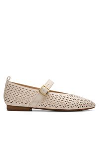 Clarks Półbuty Fawna Jane 26181230 Écru. Materiał: skóra