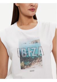 Liu Jo T-Shirt MA4332 J5003 Biały Regular Fit. Kolor: biały. Materiał: bawełna #4