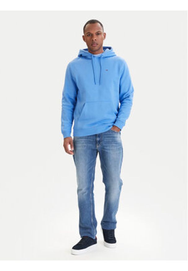 Tommy Jeans Bluza DM0DM20742 Niebieski Regular Fit. Kolor: niebieski. Materiał: bawełna