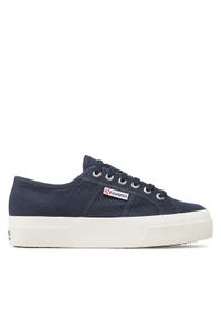 Superga Tenisówki 2740 Platform S21384W Granatowy. Kolor: niebieski. Materiał: materiał. Obcas: na platformie #1