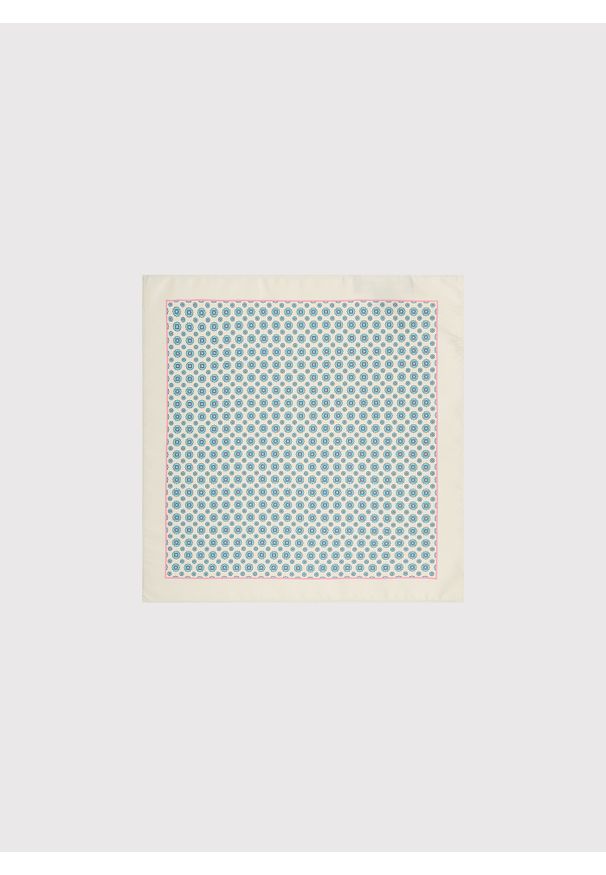 Pako Lorente - PAKO LORENTE – Beżowa poszetka w mikrowzór. Kolor: beżowy. Materiał: poliester