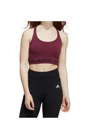 Top sportowy damski Adidas Aeroknit. Kolor: czerwony, brązowy, wielokolorowy