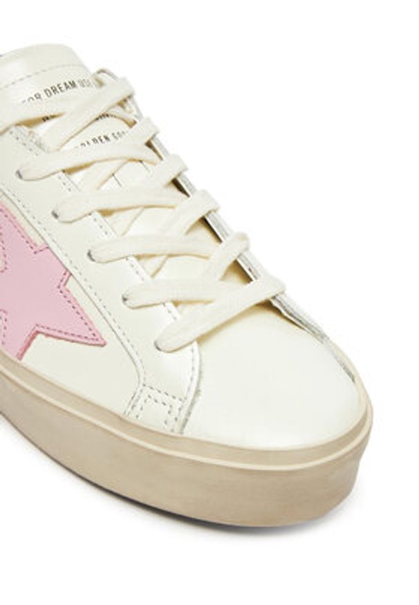 GOLDEN GOOSE Sneakersy Hi Star Classic With List GWF00118.F006872.12170 Écru. Materiał: skóra