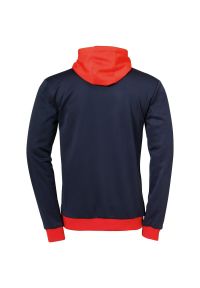 UHLSPORT - Kurtka Uhlsport Offense 23. Typ kołnierza: kaptur. Kolor: czerwony, niebieski, wielokolorowy. Materiał: polar. Sport: fitness