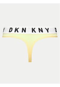 DKNY Stringi DK4529 Żółty. Kolor: żółty. Materiał: bawełna #4