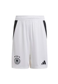 Adidas - Szorty Germany 24 Home Kids. Kolor: biały. Materiał: materiał. Sport: piłka nożna