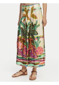 LOLA CASADEMUNT Spódnica midi LS2608001 Kremowy Regular Fit. Kolor: kremowy #1