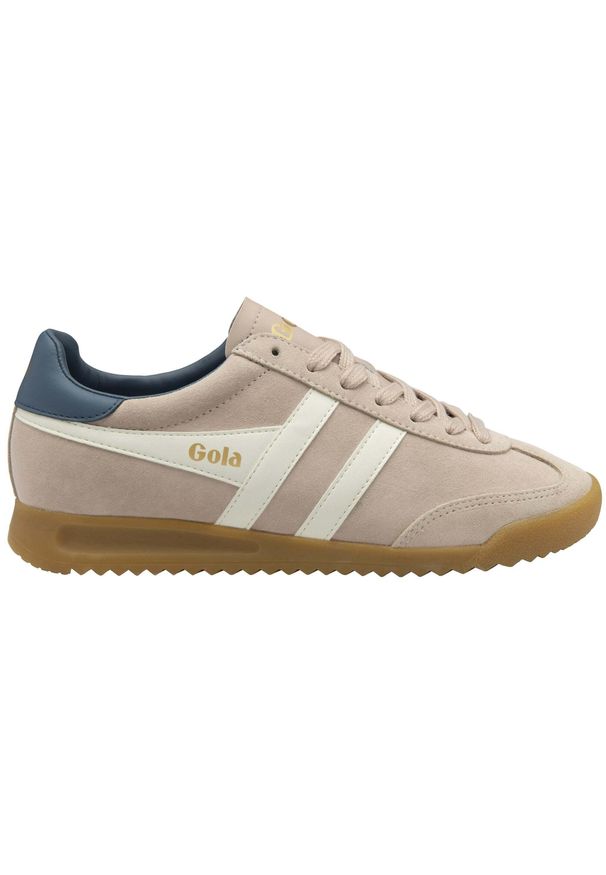 Damskie zamszowe trampki na sznurówki Gola Torpedo. Zapięcie: sznurówki. Kolor: różowy, wielokolorowy, biały. Materiał: zamsz