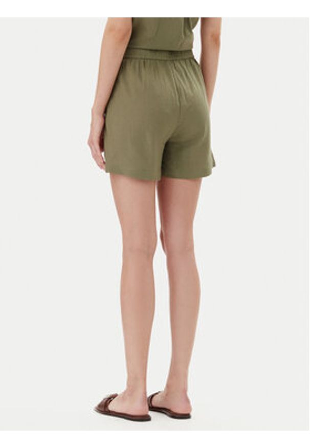 Vero Moda Szorty materiałowe Thea 10333804 Zielony Loose Fit. Kolor: zielony. Materiał: len
