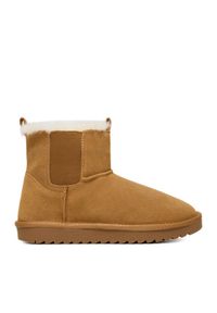 DeeZee Śniegowce DZ-77 CAMEL Brązowy. Kolor: brązowy. Materiał: materiał