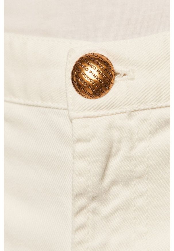 Pinko - Jeansy Flexi Maddie. Stan: podwyższony. Kolor: biały