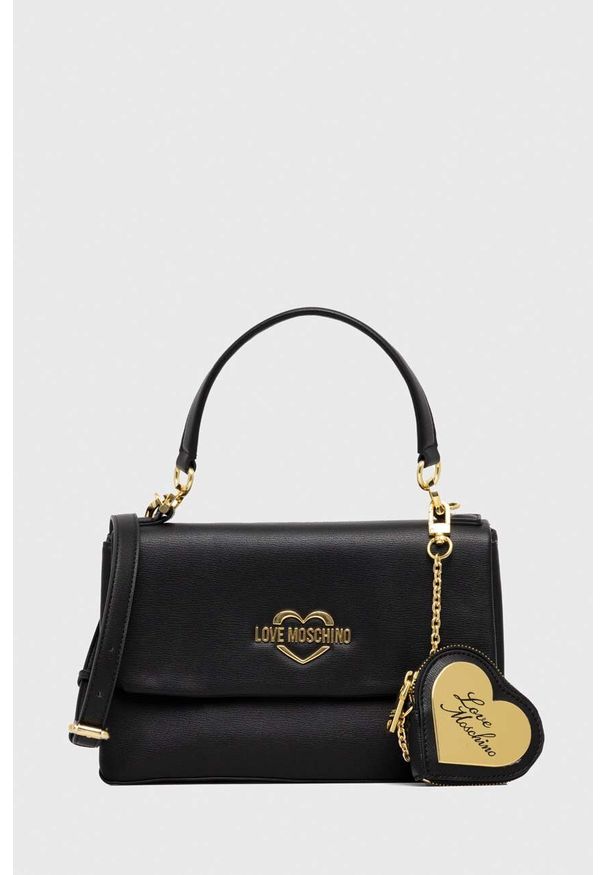 Love Moschino torebka kolor czarny. Kolor: czarny