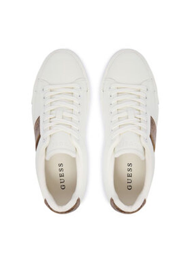 Guess Sneakersy FMTCRI FAL12 Biały. Kolor: biały. Materiał: skóra