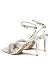Steve Madden Sandały Entice-R SM11002267-751 Srebrny. Kolor: srebrny. Materiał: materiał #3