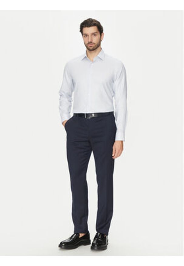 Michael Kors Koszula MK0DS01530 Biały Slim Fit. Kolor: biały. Materiał: bawełna