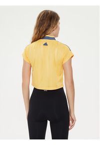 Adidas - adidas T-Shirt Tiro Summer IS0726 Żółty Slim Fit. Kolor: żółty. Materiał: syntetyk #3