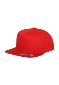 CLASSIC - 5 Panel Snapback Cap. Kolor: czerwony