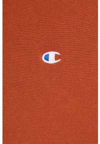 Champion Bluza 216495 męska kolor pomarańczowy z aplikacją. Kolor: pomarańczowy. Wzór: aplikacja