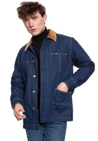 Lee - KURTKA JEANSOWA LEE x TIMBERLAND BOX JACKET RINSE L87JGT36. Materiał: jeans