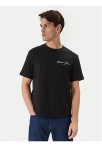 Calvin Klein Jeans T-Shirt LV04RF822G Czarny Regular Fit. Kolor: czarny. Materiał: bawełna #1