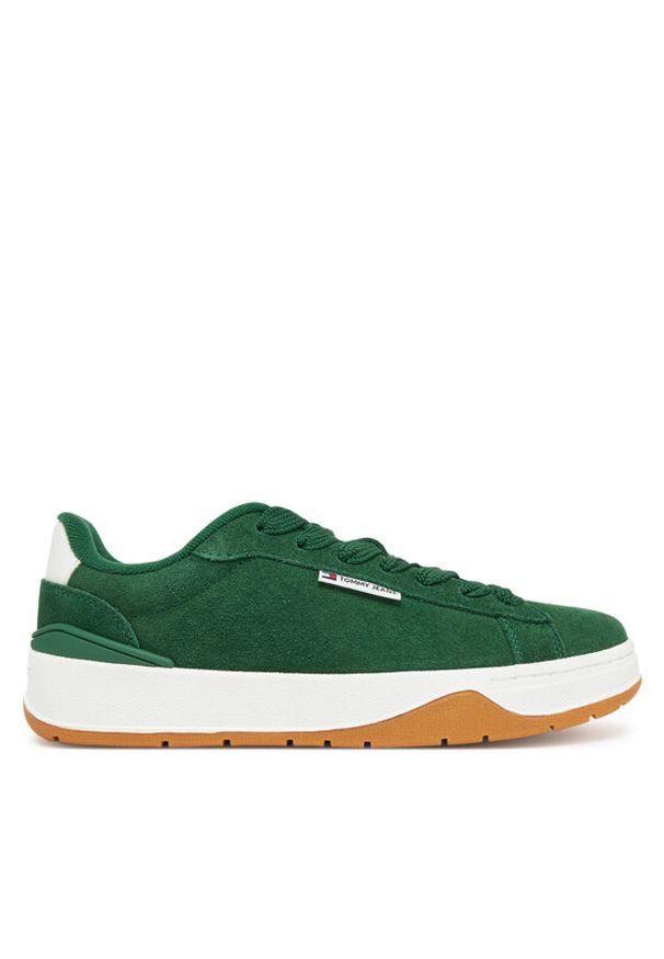Tommy Jeans Sneakersy Tjw Skate Sneaker EN0EN02737 Zielony. Kolor: zielony. Materiał: zamsz, skóra. Sport: skateboard