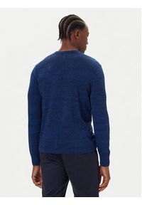 Calvin Klein Sweter LV04LB305G Granatowy Regular Fit. Kolor: niebieski. Materiał: wełna #4