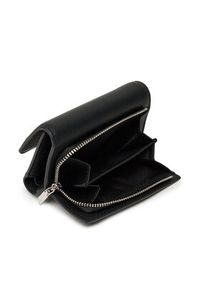 Calvin Klein Portfel damski Ck Must Small Trifold W/Zip LV04F1030G Czarny. Kolor: czarny. Materiał: skóra