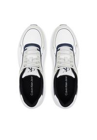Calvin Klein Jeans Sneakersy Retro Tennis Low Knit Mix YM0YM01310 Biały. Kolor: biały. Materiał: materiał #5