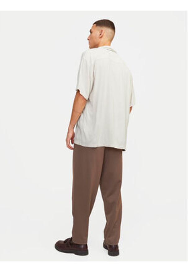 Jack & Jones Koszula Jeff 12248386 Écru Relaxed Fit. Materiał: wiskoza