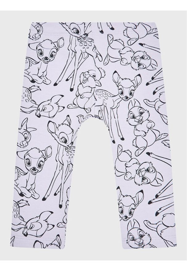 Original Marines Legginsy DISNEY DCAV1568NF Fioletowy Slim Fit. Kolor: fioletowy. Materiał: bawełna. Wzór: motyw z bajki