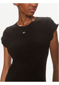 Tommy Jeans Sukienka letnia DW0DW17927 Czarny Regular Fit. Kolor: czarny. Materiał: bawełna. Sezon: lato