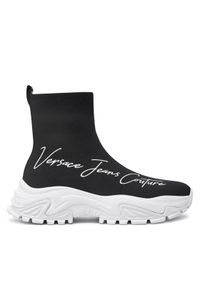 Versace Jeans Couture Sneakersy Hiker 77VA3SV5 Czarny. Kolor: czarny. Materiał: materiał