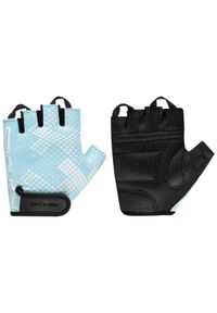 SPOKEY - Rękawiczki rowerowe damskie Spokey Sestola. Kolor: niebieski, wielokolorowy, biały. Sport: kolarstwo #1