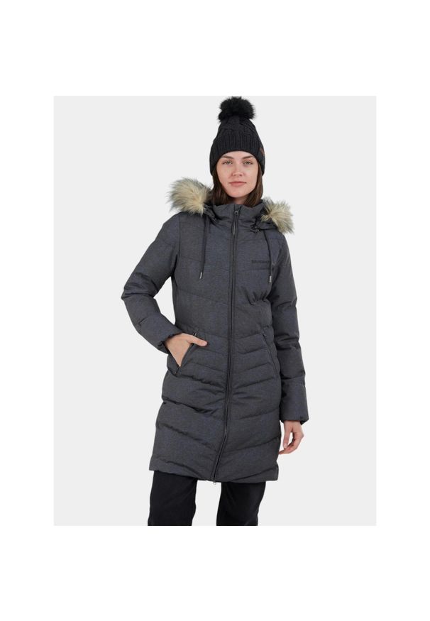 FUNDANGO - Kurtka Zimowa Damska Fundango Puppis. Kolor: szary, czarny. Materiał: syntetyk. Sezon: zima. Sport: turystyka piesza