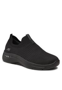 skechers - Skechers Sneakersy Go Walk Arch Fit Iconic 124409/BBK Czarny. Kolor: czarny. Materiał: materiał #4