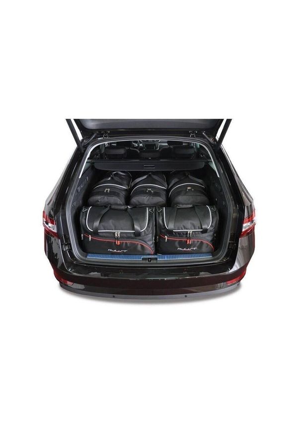 KJUST - Torby Do Bagażnika Skoda Superb Kombi 2015-2023 5Szt Kjust. Kolor: czarny. Styl: sportowy