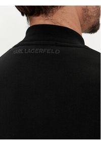 Karl Lagerfeld - KARL LAGERFELD Bluza 705432 542941 Czarny Regular Fit. Typ kołnierza: dekolt w karo. Kolor: czarny. Materiał: bawełna #2