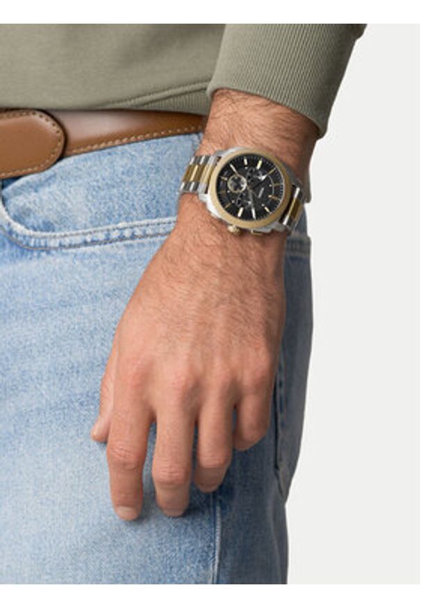 Fossil Zegarek Machine Chrono FS6159 Złoty. Kolor: złoty
