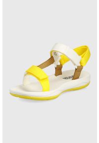 Camper sandały Match damskie kolor żółty. Zapięcie: rzepy. Kolor: żółty. Materiał: guma, materiał