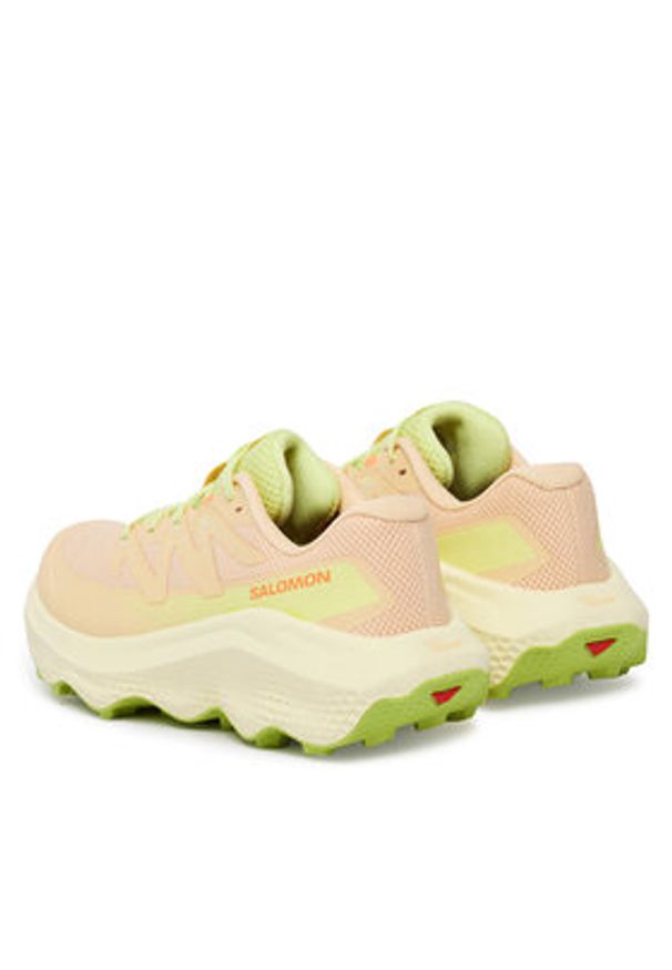 salomon - Salomon Buty do biegania Ultra Flow 2 L47997300 Beżowy. Kolor: beżowy. Materiał: materiał