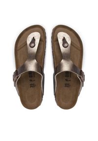 Birkenstock Japonki Gizeh Bs 1016145 Brązowy. Kolor: brązowy. Materiał: skóra #4