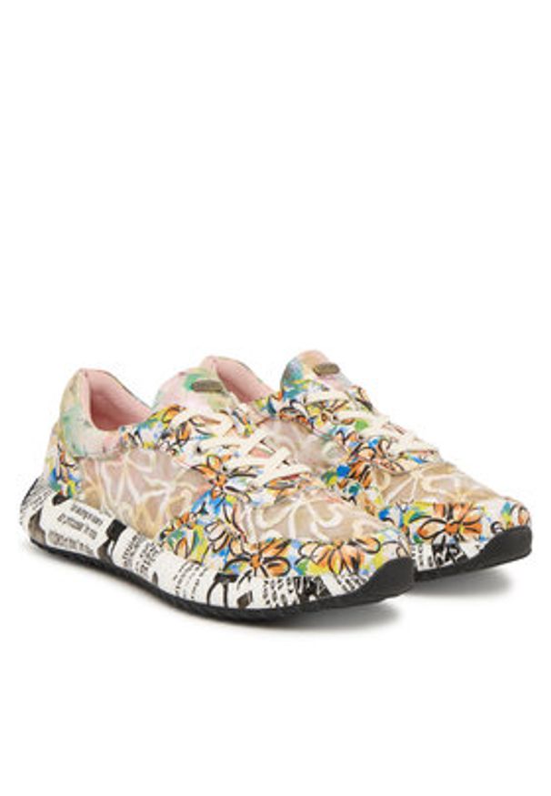 Laura Vita Sneakersy Burton 05 Kolorowy. Materiał: skóra. Wzór: kolorowy